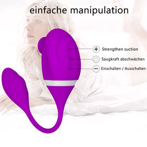 Hoge Kwaliteit Krachtige Clit Sucker Clitoris Stimulator Vibrerende Liefde Ei Intieme Vrouwen Seksspeeltjes Vibrator - Product Image 3