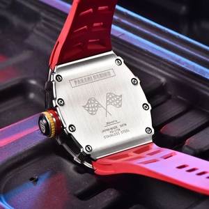 Nuevo Reloj de Pulsera PAGANI DESIGN de <span class=keywords><strong>42</strong></span> MM para Caballero, Movimiento de Cuarzo Esqueleto VH65 de Japón, Cristal de Zafiro, Resistente al Agua 50M, Correa de Silicona PD1738 - Product Image 5