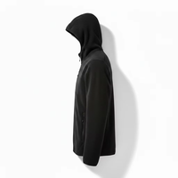 Blouson Bomber Unisexe Noir Camouflage Enduit, Fermeture Éclair Intégrale, Imperméable, Coupe-Vent, Vêtement d'Extérieur Formel, Idéal Printemps, Coupe Droite