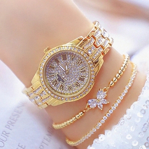 Montre à quartz pour femme BS Bee Sister 1501 Elegance Golden, vente flash, bracelet en acier inoxydable, étanche, affichage analogique, montre-bracelet décontractée - Product Image 6