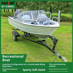 Haiqiang - Bote de Pesca de Alta Velocidad para 4 Personas, Motor de Gasolina de 15 HP, 30-50 km/h, Yate Deportivo de Aluminio de 5,6 m, Yate Deportivo Manual - Product Image 6