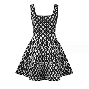<span class=keywords><strong>Robe</strong></span> Courte Tricotée <span class=keywords><strong>D</strong></span>écontractée Sans Manches OUDINA <span class=keywords><strong>Originale</strong></span>, Texture Ondulée Élégante, Coupe Trapèze, Robes <span class=keywords><strong>d</strong></span>'Anniversaire pour Femmes - Product Image 6