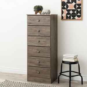 6-Drawer <strong>Dresser</strong> for Home Bedroom Wooden Chest of Drawer <strong>Pine</strong> Color for Living Room &amp; Gym - Product Image 5