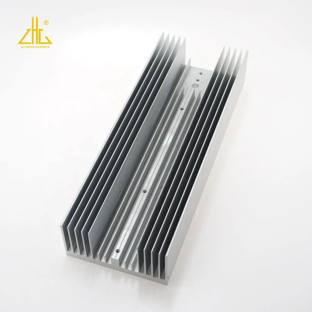 Jual 6063 Sistem Energi Surya Aluminium Heatsink Kustom 1000 Mm Aluminium Wastafel Panas untuk Power Amplifier