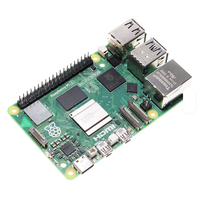 Kit de développement Raspberry Pi 5 8 Go de RAM, ordinateur monocarte Linux BCM2712 avec boîtier en acrylique et ventilateur de refroidissement, en stock