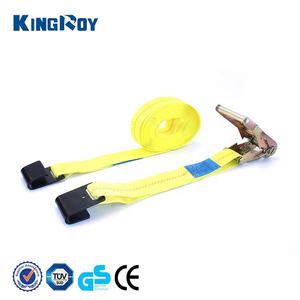 किंगरॉय 2 इंच 10000 पाउंड हेवी ड्यूटी रैचेट टेंशनर रैचेट टाई-डाउन पट्टियाँ फ्लैट हुक और ट्रक के लिए बेल्ट कसने के साथ - Product Image 6