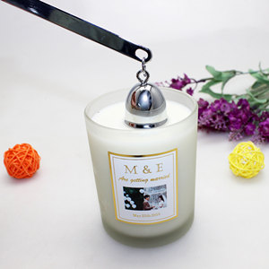 ชุดอุปกรณ์ดูแลเทียนแบบสลักลายตามสั่ง ชุดตัดไส้เทียน สีดำ โรสโกลด์ ที่ดับเทียนแบบจุ่ม ขายส่ง - Product Image 6