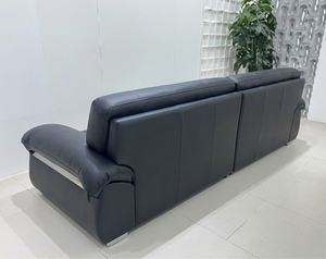 Modern Luxury White Leather Sofa Italian Design Biscuit Tufted Living Room Furniture Functional Modular Couch with Deep Seat - Product Image 3