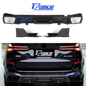 Divisor de difusor de parachoques trasero de estilo SQ de fibra de carbono seco <span class=keywords><strong>X5</strong></span> G05 para <span class=keywords><strong>BMW</strong></span> <span class=keywords><strong>X5</strong></span> G05 2020 + difusor trasero de carbono seco - Product Image 1