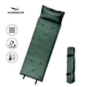 Al aire libre ligera de poliéster 190T con recubrimiento de PVC de espuma de colchón plegable portátil auto inflar <span class=keywords><strong>Camping</strong></span> mat - Product Image 1