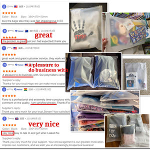 Tas T-Shirt CPE dapat ditutup kembali Logo tas ritsleting hitam kustom tas kunci ritsleting kemasan plastik beku untuk pakaian - Product Image 4