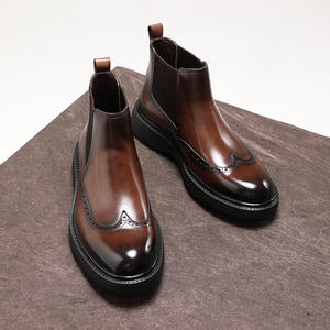 Nouvelles chaussures décontractées pour hommes en cuir mat, style automne, chaussures tendance britanniques pour hommes, chaussures en daim pour hommes - Product Image 5