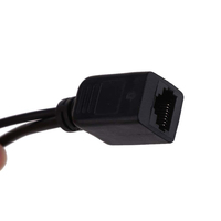 Sunsoont DC 12V Cámara IP POE RJ45 Cable Adaptador Inyector Divisor de Alimentación por Ethernet