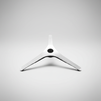 Base de chaise de bureau robuste, pieds de tabouret de bar modernes et minimalistes en alliage d'aluminium, quincaillerie de mobilier personnalisable