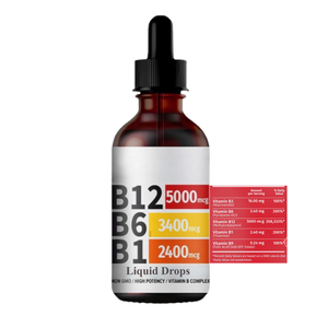 Voedingssupplementen Vitamine B Drop Vitamine <span class=keywords><strong>B12</strong></span> + B6 + B1 Niacine Vloeibare Druppel Aardbeiensmaak - Product Image 1