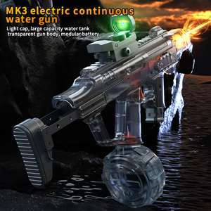 Pistola de agua eléctrica de gran capacidad MK3, juguete de verano para niños, juego de batalla de disparos al aire libre, pistola de agua portátil pequeña para fiestas. - Product Image 5