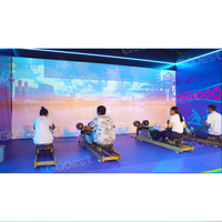 Juegos de simulador de remo de deporte interactivo de deporte de Interior para gimnasio y centro deportivo