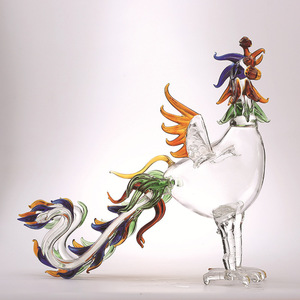 Decantador de Vidrio Personalizado de 500/1000 ml con Diseño de Gallo del Zodiaco, Decantador de Vidrio de Borosilicato Alto, Grueso y Hueco - Product Image 4