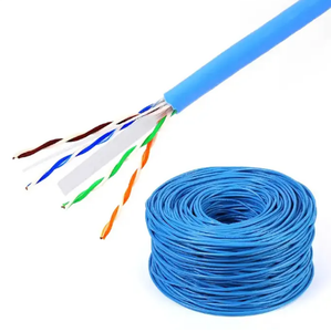 <span class=keywords><strong>Precio</strong></span> de fábrica de alta calidad Cat6 <span class=keywords><strong>utp</strong></span> <span class=keywords><strong>cable</strong></span> interior 2*4 * 24awg CCA Low MOQ 100M/305M/Pull Box 1000Mbps cableado doméstico - Product Image 3