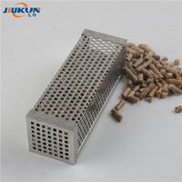 Fumoir à granulés de bois pour barbecue carré portable en acier inoxydable Tube de fumage à froid de 5 heures pour le camping et la cuisson Rôtissoire en métal