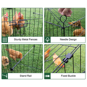 Poulailler en métal personnalisable, installation facile, cages à poules pondeuses en acier renforcé, abri automatique pour <span class=keywords><strong>animaux</strong></span> <span class=keywords><strong>de</strong></span> <span class=keywords><strong>ferme</strong></span>, poulailler - Product Image 6