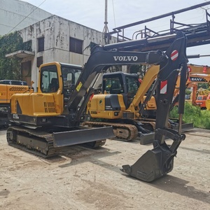 Excavatrice sur chenilles Volvo EC55B d'occasion, mini-excavatrice compacte sur chenilles pour la construction - Product Image 2