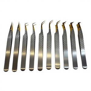 Pinzas Curvas para Cejas y Pestañas de Diseño Personalizado, Ecológicas, Ligeras, de Acero Inoxidable, para Venta en Línea - Product Image 2