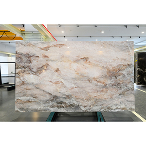 Dalle de marbre naturel de luxe sur mesure Wenlei avec différentes veines, dalle de pierre de marbre pour la décoration de villas, hôtels et projets commerciaux - Product Image 1