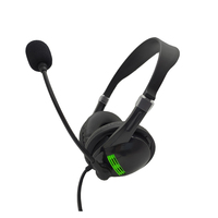Casque d'ordinateur filaire léger avec micro anti-bruit, prise jack 3,5 mm, pour ordinateur portable, bureau, PC, cours en ligne