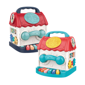 Boîte de jeu multifonctionnelle intelligente pour bébé, <span class=keywords><strong>6</strong></span> en 1, éducative précoce, <span class=keywords><strong>cube</strong></span> <span class=keywords><strong>d</strong></span>'activités, apprentissage musical, jouets pour enfants - Product Image 5