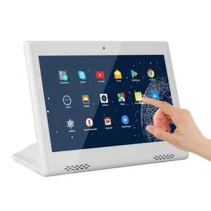 Máquina de tableta completa de 10 pulgadas, sistema Android Pos, tableta de escritorio para restaurante