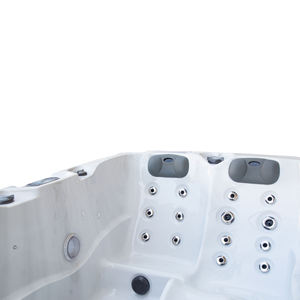 Moderno Jacuzzi Exterior Independiente para 3 Personas, Blanco, con Hidromasaje, Diseño Europeo, en Fibra de Vidrio ABS + Masaje Combinado, para Hoteles - Product Image 4