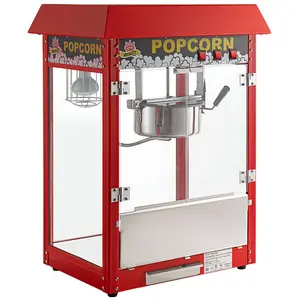 Máquina de fabricante de popcorn de aço inoxidável comercial