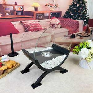Chimenea de Escritorio con Calefacción Ambiental, <span class=keywords><strong>Estufa</strong></span> de Calefacción para Exteriores con Alcohol, Chimenea Decorativa de Etanol, Chimenea Vintage - Product Image 5