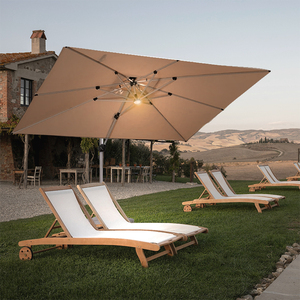 Grand <span class=keywords><strong>parasol</strong></span> romain extérieur pour villa, jardin et <span class=keywords><strong>terrasse</strong></span>, étals commerciaux, meubles en polyester durable pour hôtel - Product Image 2