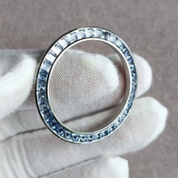 Jam Tangan Kustom Baru 2026 Cermin Safir Bulat Bertatahkan Berlian Jam Tangan Fashion Berkualitas Tinggi
