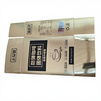 Boîtes en carton recyclé écologiques, imprimées sur mesure, luxe, dorées, pliables, pour emballage de café et de thé, avec finition brillante.