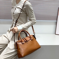 Sac fourre-tout de bureau rétro marron à poignée supérieure, sac à main en cuir végétalien avec bandoulière, style vintage, sacs à main de luxe pour femmes avec fermeture à glissière