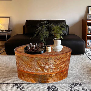 Table Basse de Salon Moderne de Luxe Léger <span class=keywords><strong>en</strong></span> Résine Transparente, Cristal Océan Bleu, Écologique, Haute Qualité, pour Maison et Villa - Product Image 1