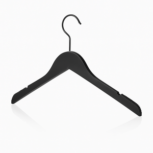 Modern Anti-Slip Wooden Clothes Hanger With Iron Components, High Quality Hotel & Boutique Style, Personalizable Color Coated, S - Product Image 3