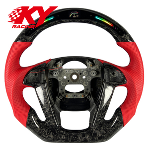 Volante Deportivo Personalizado de Fibra de Carbono Forjado con LED RPM para Honda Accord 8.ª Generación Coupé LX SE EX MT AT Odyssey 2008-2013 - Product Image 1