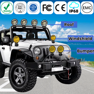 Bsg Phổ 4x4 LED Bumper <span class=keywords><strong>Lights</strong></span> 35W 6000K-6500K IP67 Không Thấm Nước Sương Mù Xe Bên Ngoài Ánh Sáng Đèn Phụ Kiện Cho Cherokee - Product Image 5