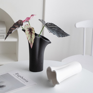Minimalist Creative Design Ceramic Vase With Premium Feel for Wine Cabinet Office Living Room Dried <b>Flower</b> <b>Display</b> Decoration - Product Image 4
