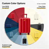 Valise à roulettes MGB personnalisée, coque rigide, 20/24 pouces, légère, avec serrure TSA, design personnalisé