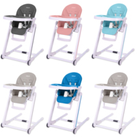 Chaise haute pour bébé moderne, réglable, portable et pliable, avec harnais de sécurité à 5 points, meubles pour enfants, pour l'alimentation des enfants