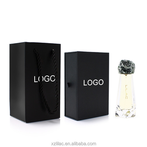 Botella de vidrio de <span class=keywords><strong>perfume</strong></span> personalizada 100ML Espesar Fondo <span class=keywords><strong>Perfume</strong></span> Claro Crimp Mujeres Cosméticos Botella con caja - Product Image 3