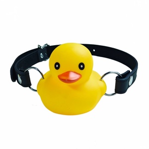 SM Seks <span class=keywords><strong>Gag</strong></span> Topu Aksesuarları Sarı Ördek Esaret Sondajlı Ağız Tıkacı Alternatif Flört Yenilik ve Eğlenceli Kısıtlama Seks Oyuncağı - Product Image 2