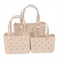 Sac de plage en EVA coloré pour femme, sac à main cosmétique imperméable personnalisé, sac en EVA écologique portable de grande capacité pour femmes