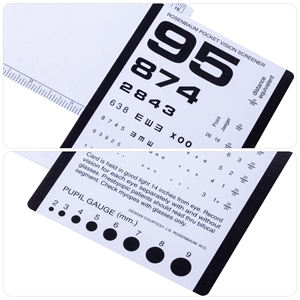 Kit Combo <span class=keywords><strong>Rosenbaum</strong></span> con righello PD e occlusore per occhi strumenti ottici tascabili per occhio per Test grafico - Product Image 2