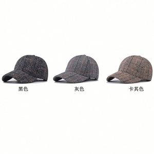 Autumn Winter New Thickened Plaid Baseball Caps Wholesale Fashion <b>Hats</b> <b>for</b> Men Women Fashion Headwear - Product Image 6
